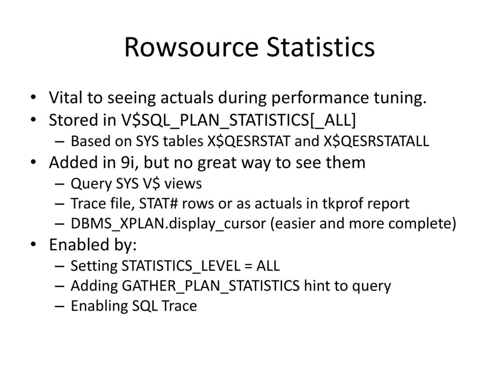 The quest for actual rows ppt download